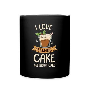 I Love Eggnoc Cake Without Cake - Full Colour Mug - black - Front
