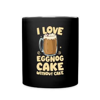 J’adore le gâteau au lait de poule sans gâteau - Mug uni - noir - Devant