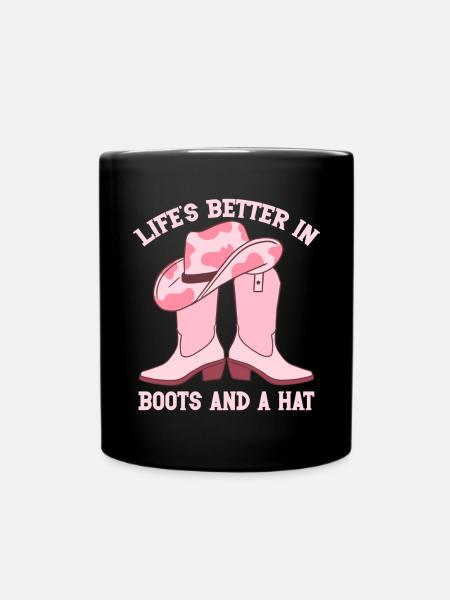 Cowboy rodéo Western Vintage Country Sud - Mug uni - noir