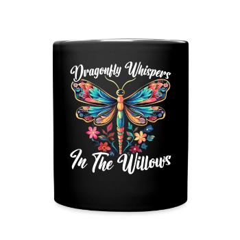 Cottagecore Esthétique Libellule Amante Gobelin - Mug uni - noir - Devant