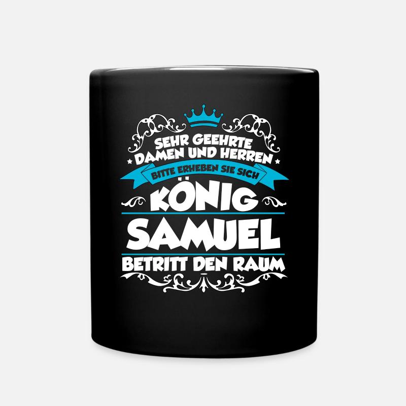 Samuel Name Design - Tasse einfarbig - Schwarz