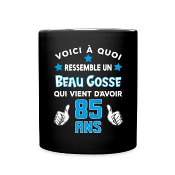 85 ans anniversaire homme cadeau drôle humour - Mug uni - noir - Devant