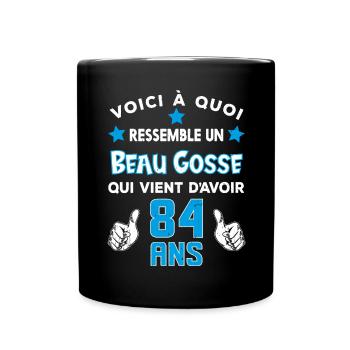 84 ans anniversaire homme cadeau drôle humour - Mug uni - noir - Devant