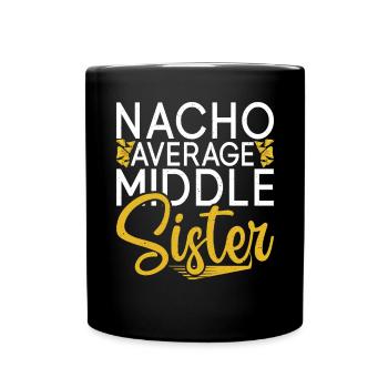 Middle Sister Gifts - Full Colour Mug - black - Front