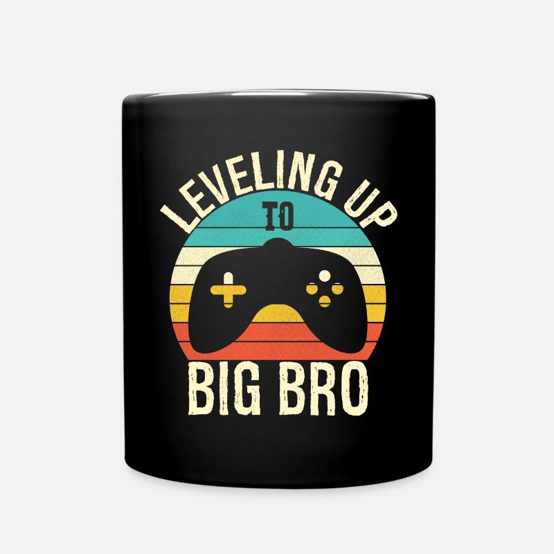 Leveling up to Big Bro - Mug uni - noir