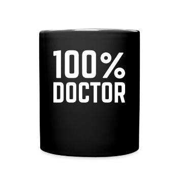 Hospital Doctor Life - 100% Doctor - Full Colour Mug - black - Front