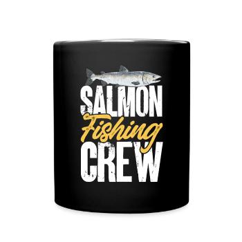 Pêche au saumon Pêcheur de saumon - Mug uni - noir - Devant