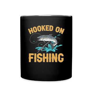 Pêche au saumon Pêcheur de saumon - Mug uni - noir - Devant