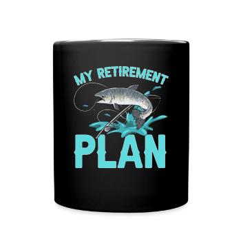 Pêche au saumon Pêcheur de saumon - Mug uni - noir - Devant