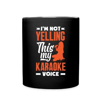 Chanteur de karaoké Chanteur de karaoké Musique - Mug uni - noir - Devant