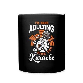Chanteur de karaoké Chanteur de karaoké Musique - Mug uni - noir - Devant