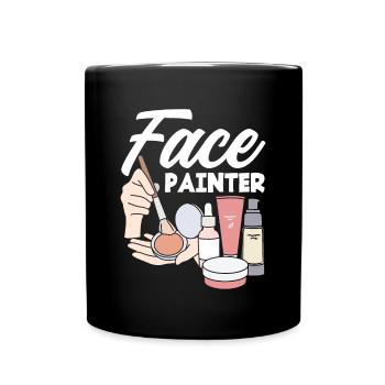 Lustiges Make Up Artist Maskenbildner Geschenk - Tasse einfarbig - Schwarz - Vorne