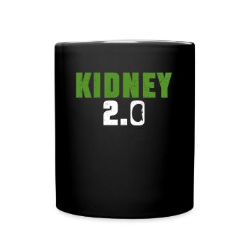 Organspender Niere Organtransplantation - Tasse einfarbig - Schwarz - Vorne