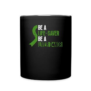 Greffe d’organe hépatique d’un donneur d’organes - Mug uni - noir - Devant
