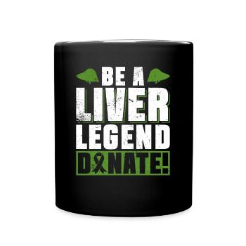 Greffe d’organe hépatique d’un donneur d’organes - Mug uni - noir - Devant