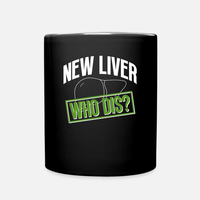 Organspender Leber Organtransplantation - Tasse einfarbig - Schwarz