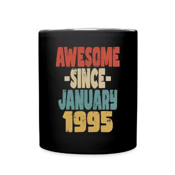 Awesome January 1995 - Full Colour Mug - black - Front