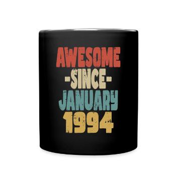 Fantastischer Januar 1994 - Tasse einfarbig - Schwarz - Vorne