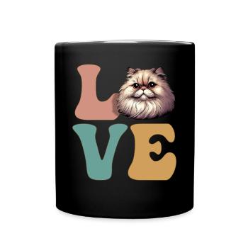 Persian cat - Full Colour Mug - black - Front