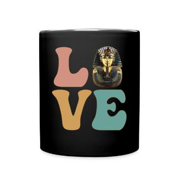 Pharaoh King Does Ancient Egyptian Mythology - Full Colour Mug - black - Front