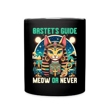 Bastet Egyptian Goddess Egypt Pyramid Egypt - Full Colour Mug - black - Front