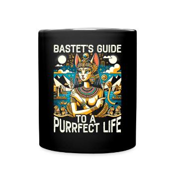 Bastet Déesse égyptienne Égypte Pyramide Égypte - Mug uni - noir - Devant