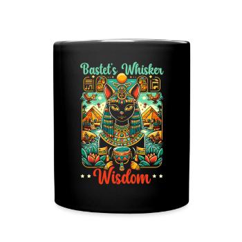 Bastet Egyptian Goddess Egypt Pyramid Egypt - Full Colour Mug - black - Front