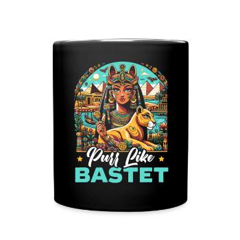 Bastet Déesse égyptienne Égypte Pyramide Égypte - Mug uni - noir - Devant