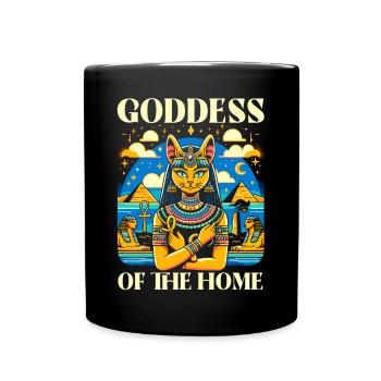 Bastet Déesse égyptienne Égypte Pyramide Égypte - Mug uni - noir - Devant
