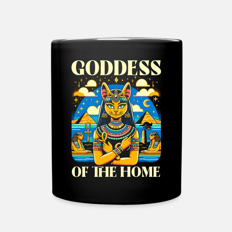 Bastet Déesse égyptienne Égypte Pyramide Égypte - Mug uni - noir