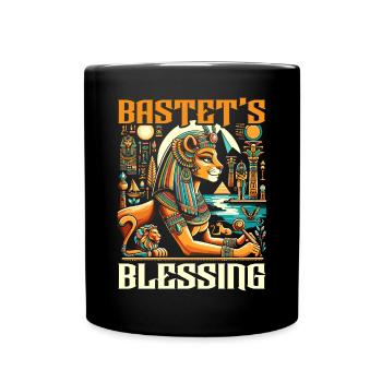 Bastet Déesse égyptienne Égypte Pyramide Égypte - Mug uni - noir - Devant