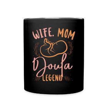Doula accoucheuse maman femme. Maman. - Mug uni - noir - Devant