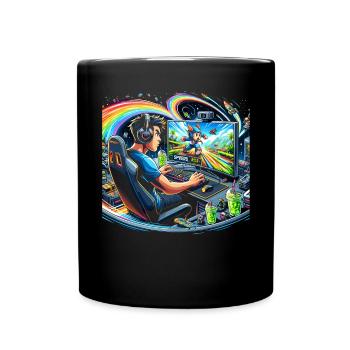 Speedrunning Joueur de jeux vidéo Gamer Gaming - Mug uni - noir - Devant