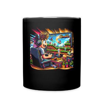 Speedrunning Joueur de jeux vidéo Gamer Gaming - Mug uni - noir - Devant