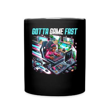 Speedrunning Joueur de jeux vidéo Gamer Gaming - Mug uni - noir - Devant
