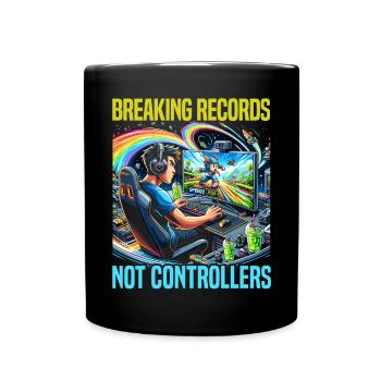 Speedrunning Joueur de jeux vidéo Gamer Gaming - Mug uni - noir - Devant