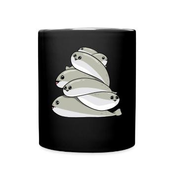 Sacabambaspis Heap Fish Meme - Full Colour Mug - black - Front
