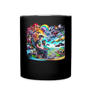 Speedrunning Joueur de jeux vidéo Gamer Gaming - Mug uni - noir - Devant