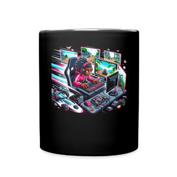 Speedrunning Joueur de jeux vidéo Gamer Gaming - Mug uni - noir - Devant