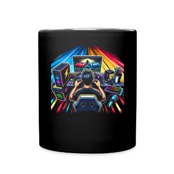 Speedrunning Joueur de jeux vidéo Gamer Gaming - Mug uni - noir - Devant