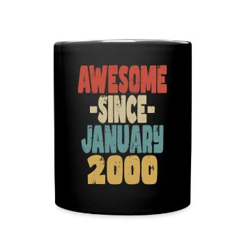 Awesome January 2000 - Full Colour Mug - black - Front