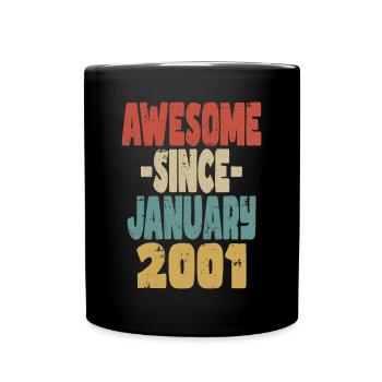 Awesome January 2001 - Full Colour Mug - black - Front