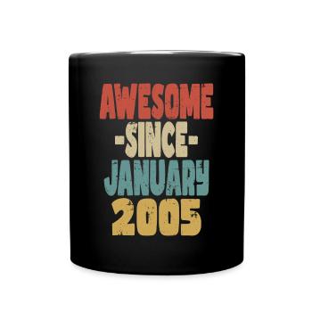 Génial janvier 2005 - Mug uni - noir - Devant