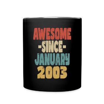 Génial Janvier 2003 - Mug uni - noir - Devant