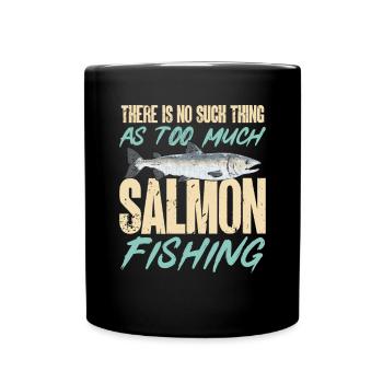 Pêche au saumon Pêcheur de saumon - Mug uni - noir - Devant