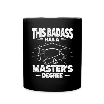 Master Etudes Master - Mug uni - noir - Devant