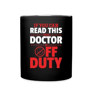 Funny Doctor - If You Can Read This This Doctor Is - Tasse einfarbig - Schwarz - Vorne