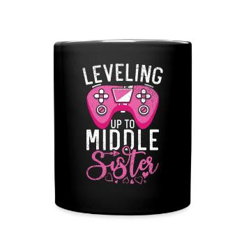 Middle Sister Gifts - Full Colour Mug - black - Front