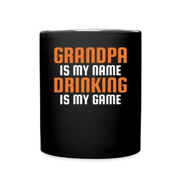 Grandpa Gifts - Tasse einfarbig - Schwarz - Vorne