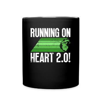 Transplantation cardiaque Don d’organes Greffe - Mug uni - noir - Devant